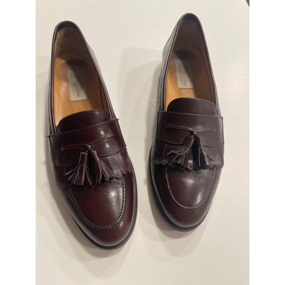 Mezlan Santander Loafer Men 10.5 B Cordovan Kiltie Tassel Leather Shoes Spain main image 4